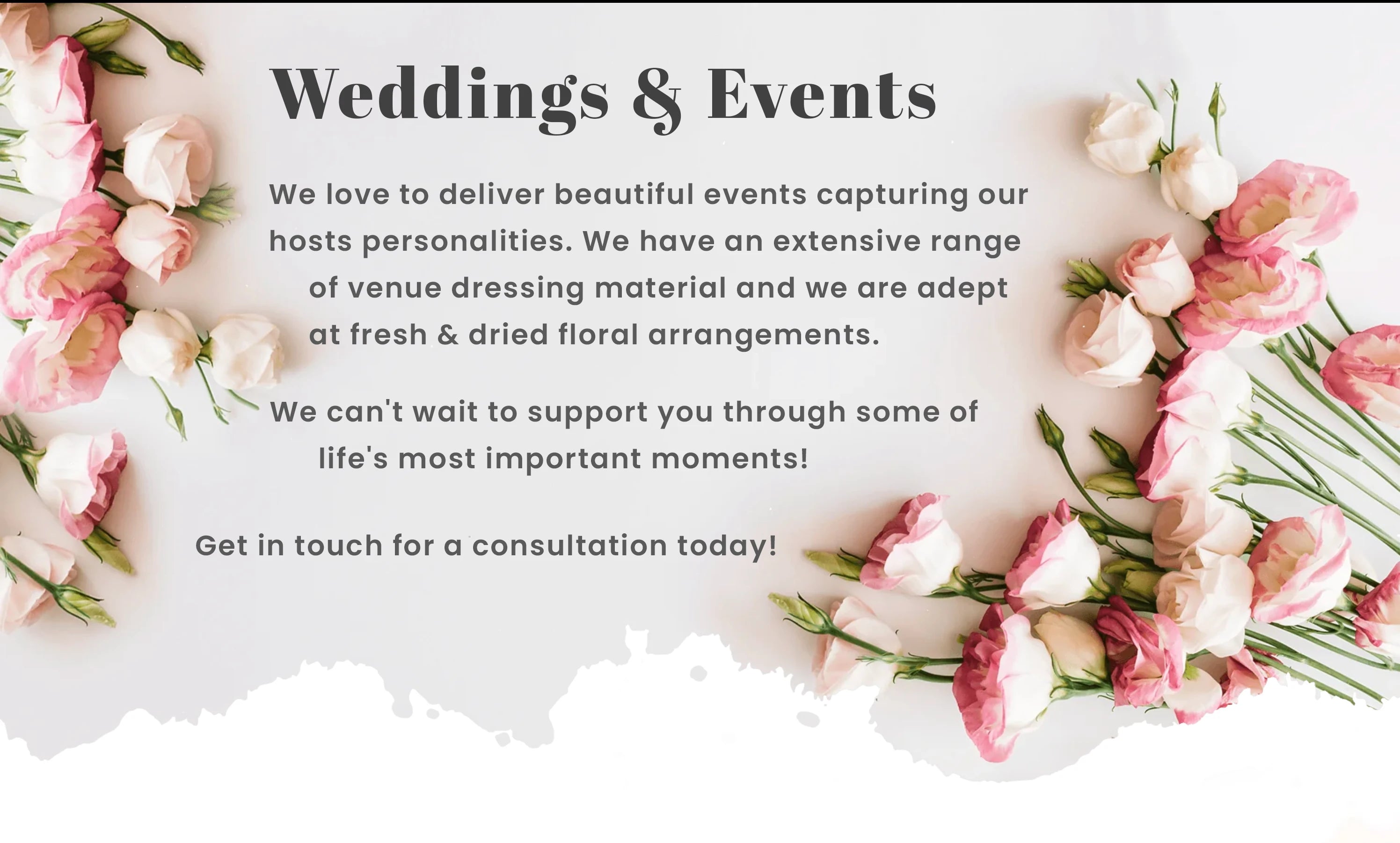 Weddings & Events