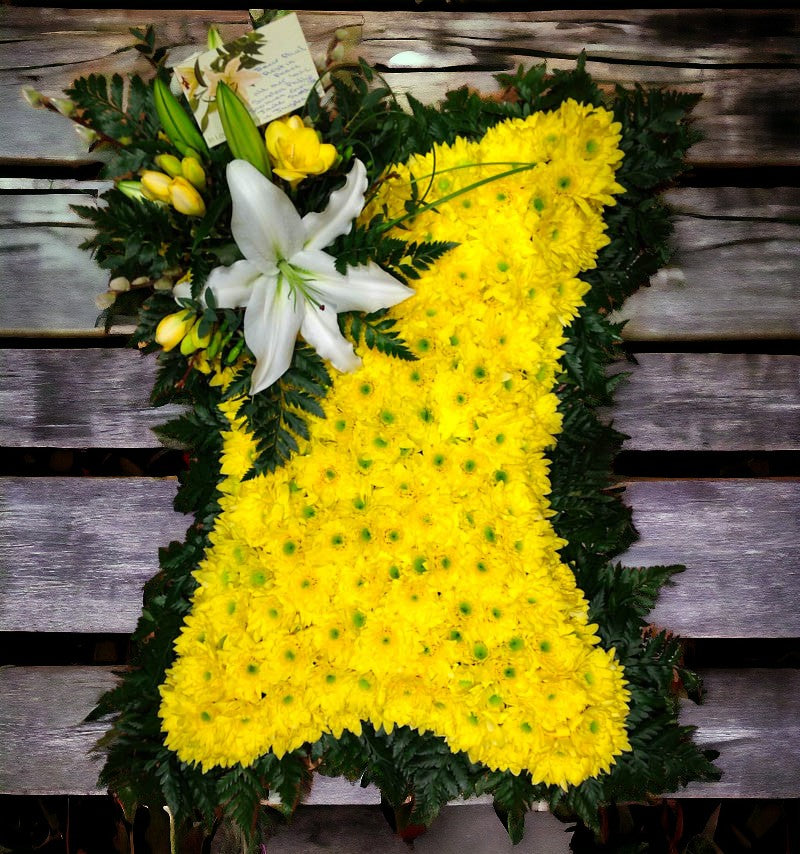 Yellow Funeral Pillow
